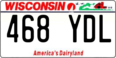 WI license plate 468YDL