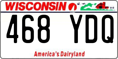 WI license plate 468YDQ