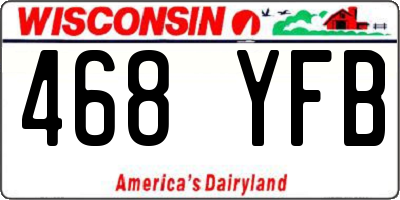 WI license plate 468YFB
