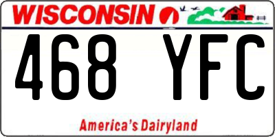 WI license plate 468YFC