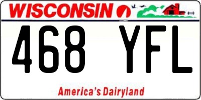 WI license plate 468YFL