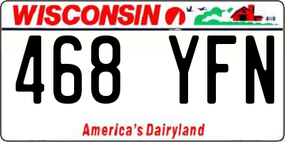 WI license plate 468YFN