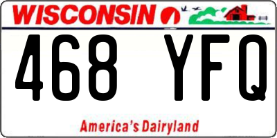 WI license plate 468YFQ