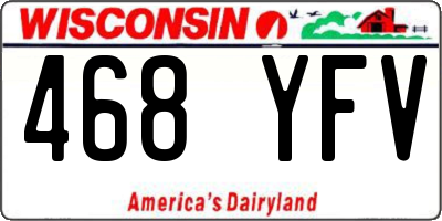 WI license plate 468YFV