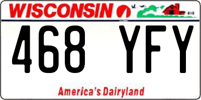 WI license plate 468YFY