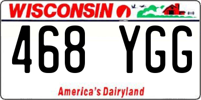 WI license plate 468YGG