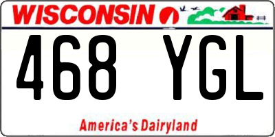 WI license plate 468YGL