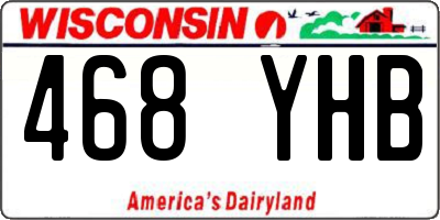 WI license plate 468YHB