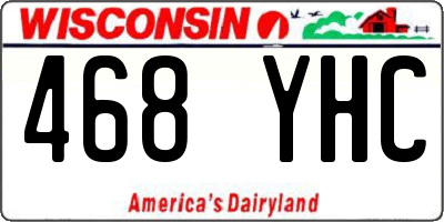 WI license plate 468YHC