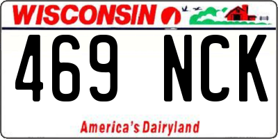 WI license plate 469NCK