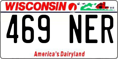 WI license plate 469NER