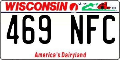 WI license plate 469NFC