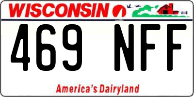 WI license plate 469NFF