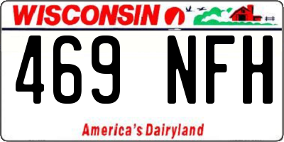 WI license plate 469NFH