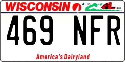 WI license plate 469NFR
