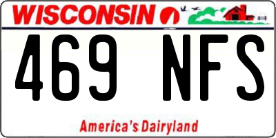 WI license plate 469NFS
