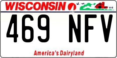 WI license plate 469NFV