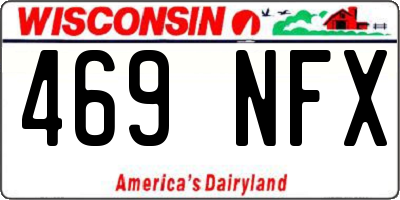 WI license plate 469NFX