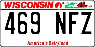 WI license plate 469NFZ