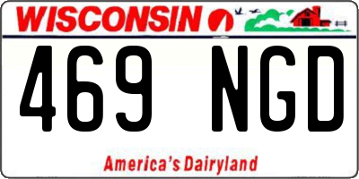WI license plate 469NGD