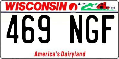 WI license plate 469NGF