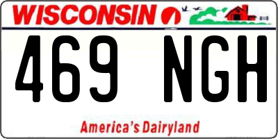 WI license plate 469NGH