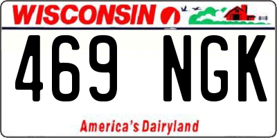 WI license plate 469NGK