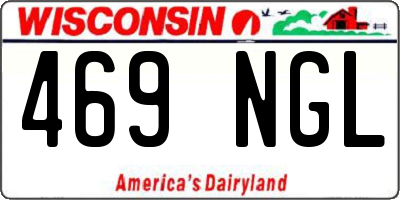 WI license plate 469NGL