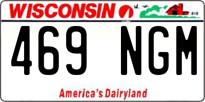 WI license plate 469NGM