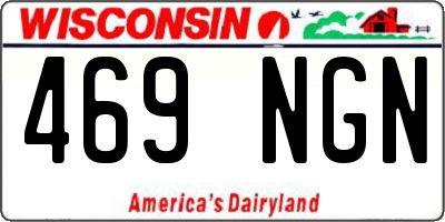 WI license plate 469NGN