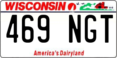 WI license plate 469NGT