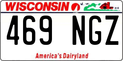 WI license plate 469NGZ