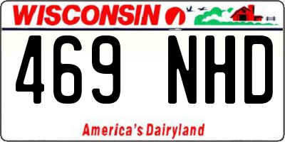 WI license plate 469NHD