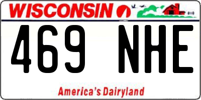 WI license plate 469NHE