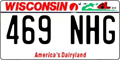 WI license plate 469NHG