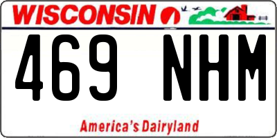 WI license plate 469NHM
