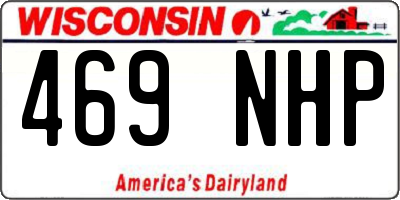 WI license plate 469NHP