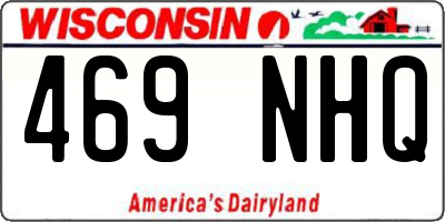 WI license plate 469NHQ