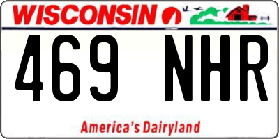 WI license plate 469NHR