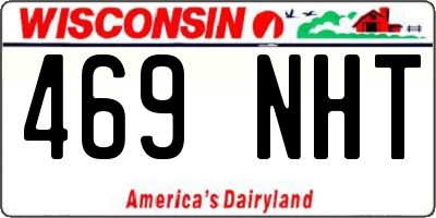 WI license plate 469NHT