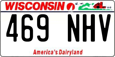 WI license plate 469NHV