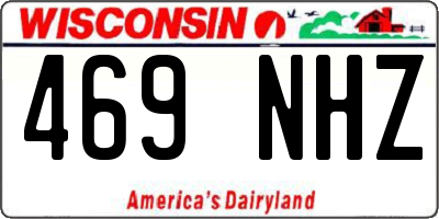 WI license plate 469NHZ