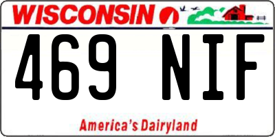 WI license plate 469NIF