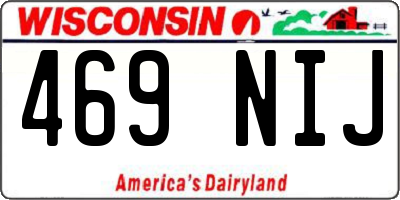 WI license plate 469NIJ
