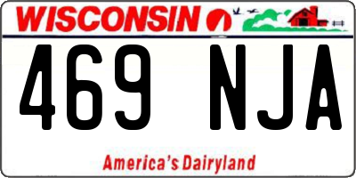 WI license plate 469NJA