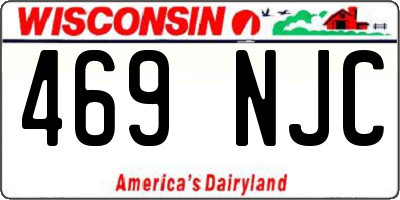 WI license plate 469NJC