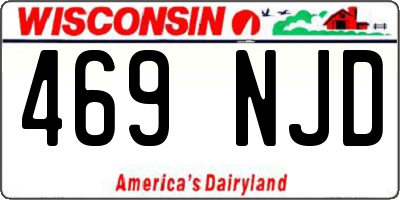WI license plate 469NJD