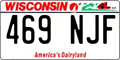 WI license plate 469NJF