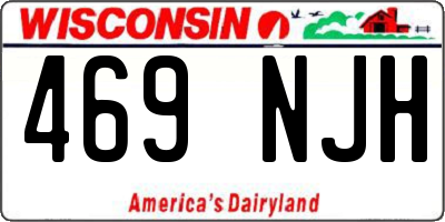 WI license plate 469NJH