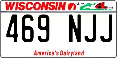 WI license plate 469NJJ